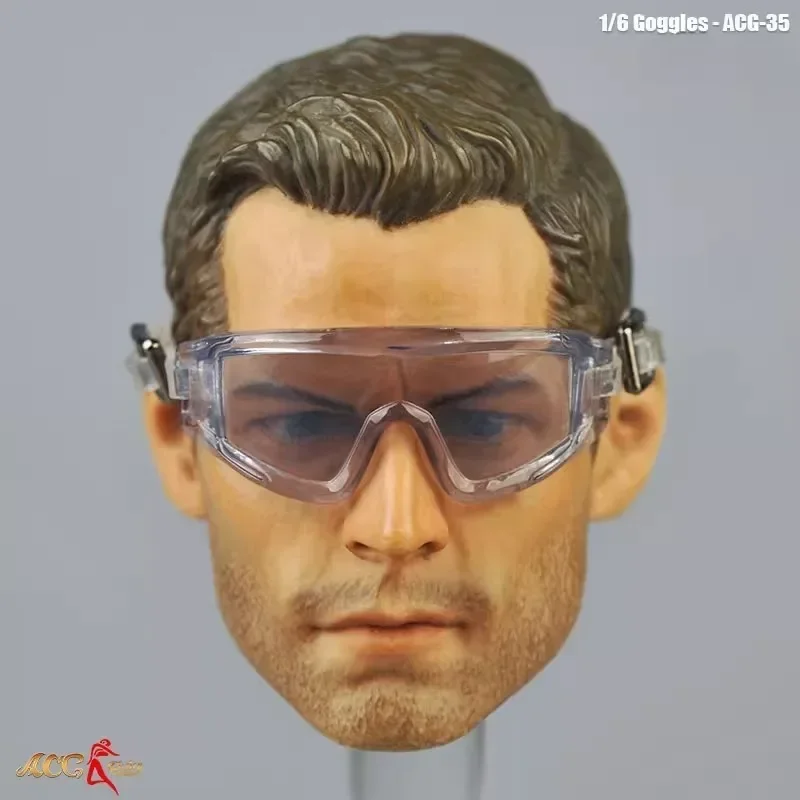 Gafas de sol a escala 1/6 para motocicleta, lentes de arena para 12 pulgadas, modelo de soldado masculino, accesorios para figuras de acción