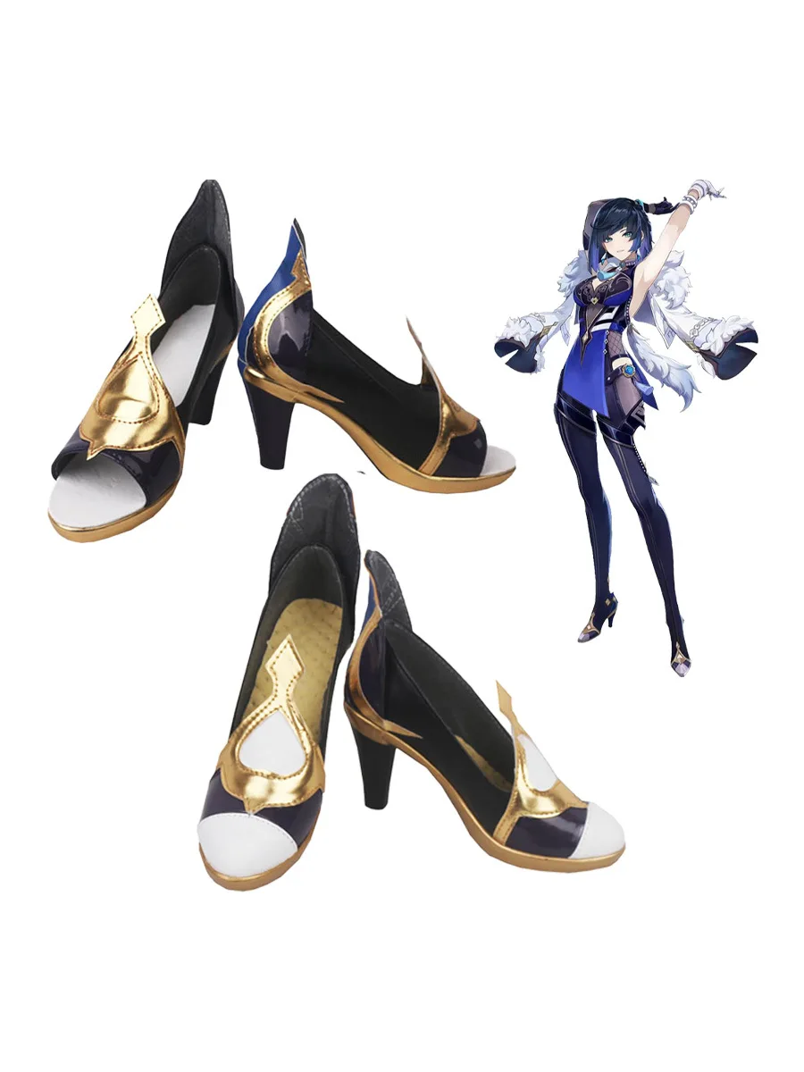 

Обувь для косплея Genshin Impact Liyue Yelan, женские аксессуары для костюмов, реквизит