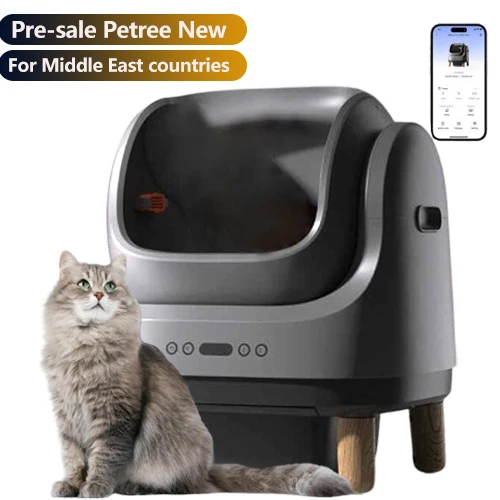 New Open-Top Self Cleaning Cat Litter Box Automatic Cat Litter Box With APP Control Odor-proof Waste Disposal Cat Toilet