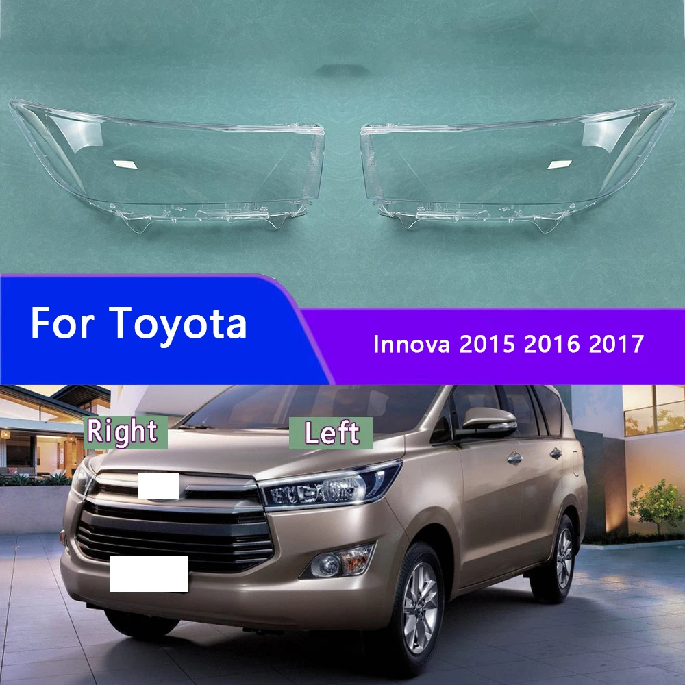 

Для Toyota Innova 2015 2016 2017, крышка передней фары, прозрачный абажур, корпус фары, абажур из плексигласа