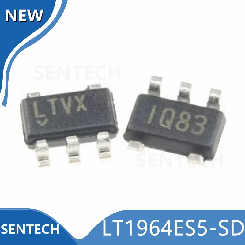 

10Pcs/Lot New Original LT1964ES5-SD SOT23-5（LTVX）200mA, low noise, low dropout negative voltage micropower regulator