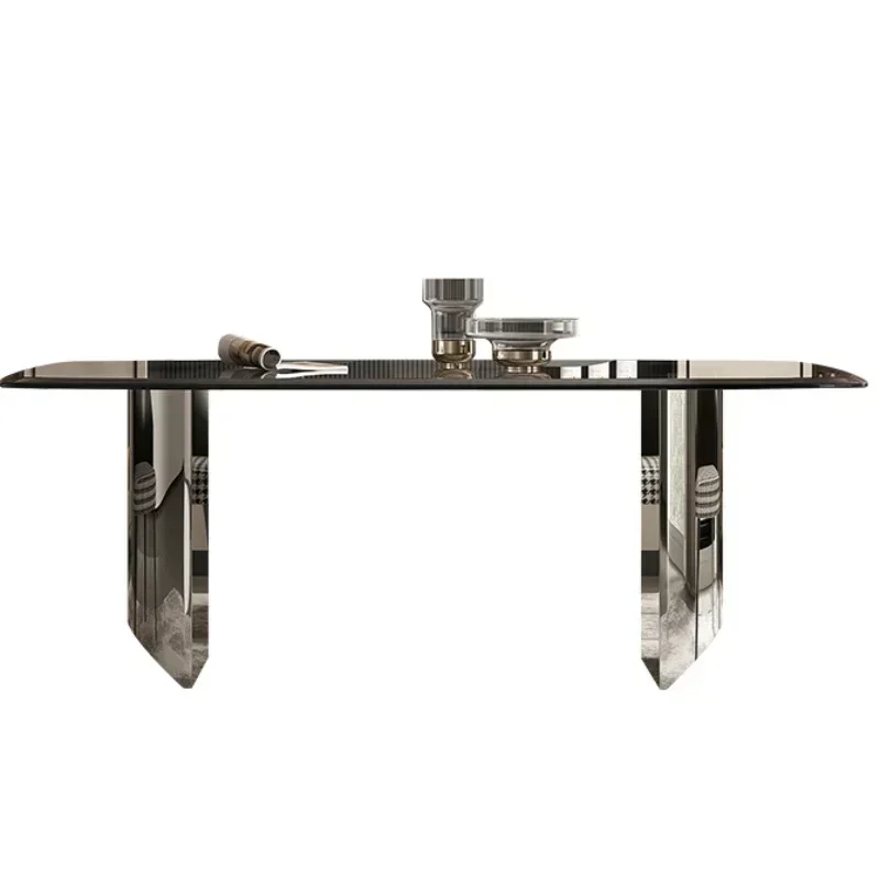 

Nordic luxury home furniture, glass, modern dining table, kitchen, living room, dining table, coffee design