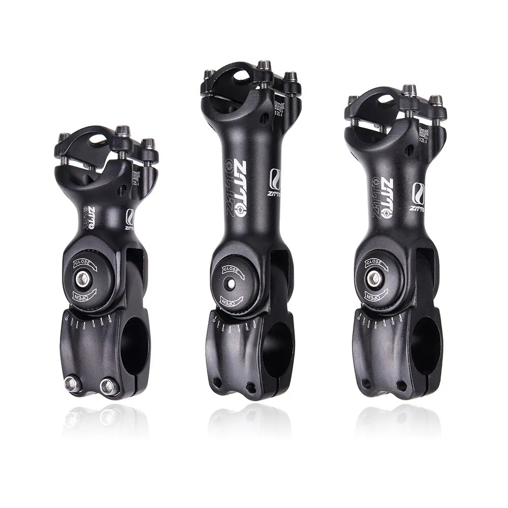 ZTTO Bicycle Parts MTB Road City Bike Bicycle Adjustable Stem 31.8mm 25.4mm 60 Riser 90 110 130mm Fiting For XC 