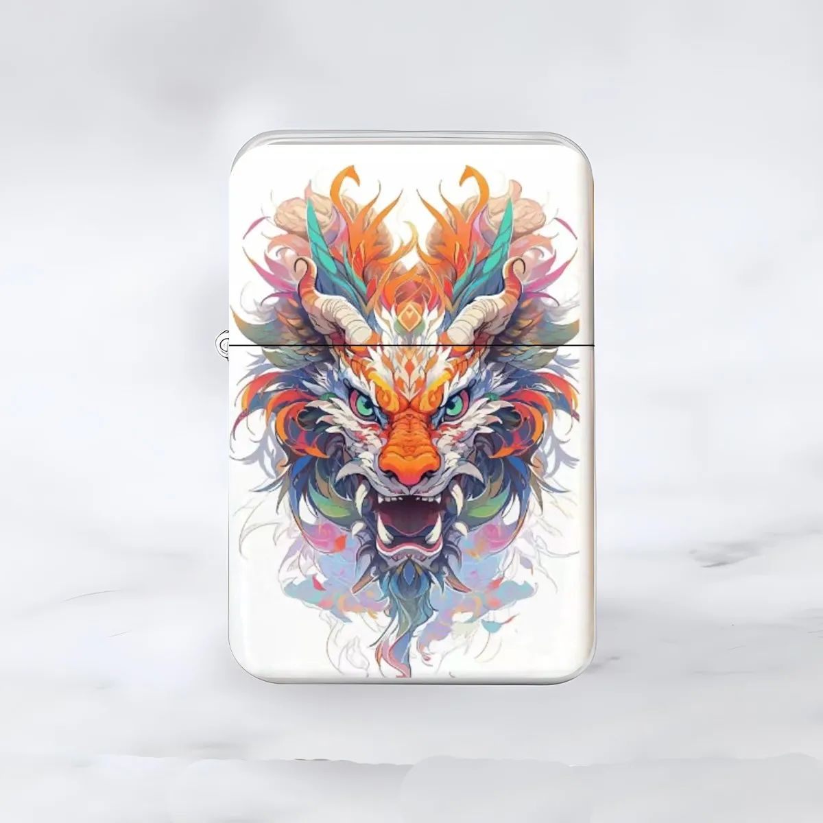 Dragon Lighter 2024 the Year of the Loong Year Gift Metal Kerosene Lighter Creative New Year Gift Oriental Dragon Birthday Gift