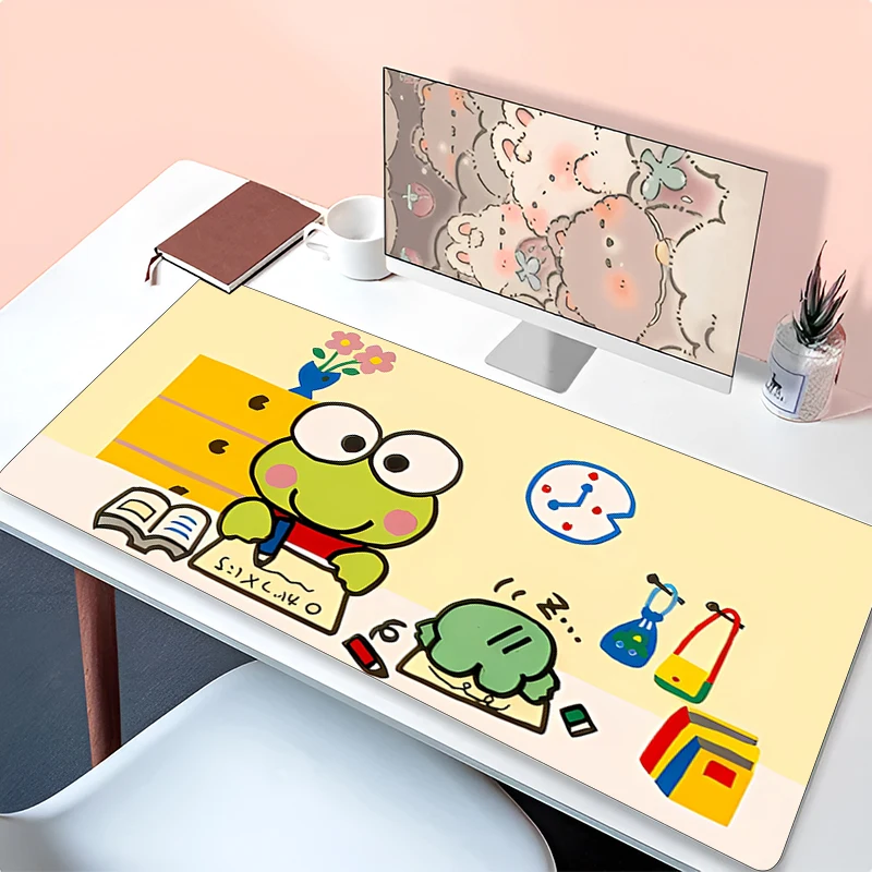 

Большой коврик для мыши K-kero K-kero K-keroppi Аниме Игровые аксессуары Коврик для мыши Gamer PC Completo Компьютерная клавиатура Настольный коврик Varmilo