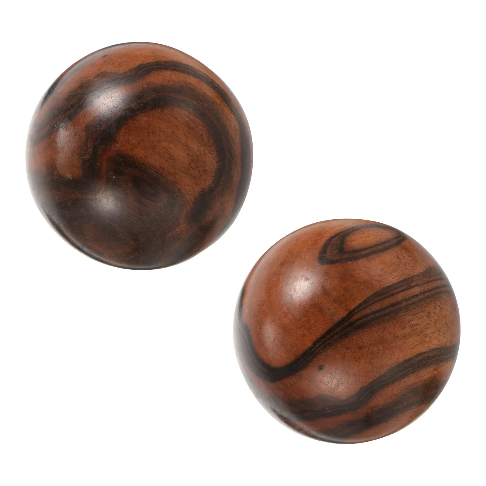 

2 Pcs Fitness Golfer Spins The Ball Hand Massage Wooden Exercise Balls Massager Toys