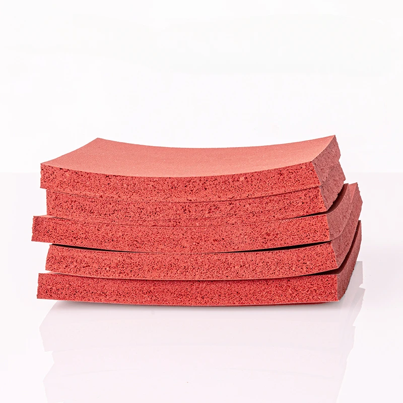 Red silicone foam pad hot stamping plate high temperature damping soft sponge Press mat anti-aging sealing plate Gaskets500*500