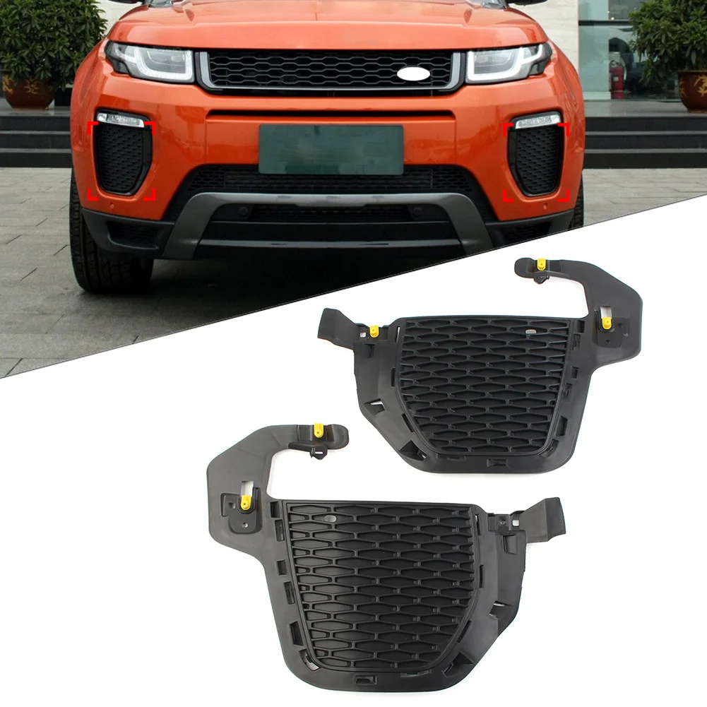 1 Pair Black Car Front Bumper Fog Light Cover For Land Rover Range Rover Evoque 2016 2017 2018 SF651C SF651D