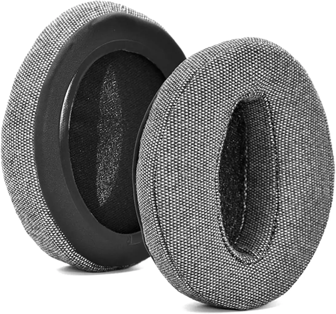 Replacement Gray Fabric HD4.50BT, HD4.50BTNC, HD4.40BT Memory Ear Pads Cushion Compatible with Sennheiser HD 4.50BT, HD 4.50BTNC