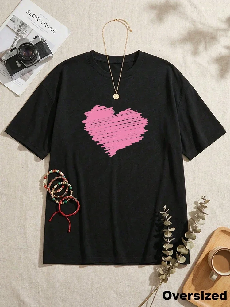 Hot Sales 2026 Summer Comfortable Daily Outdoors Jogging Quality Simple Women's Cotton Loose T-shirt Short Sleeve Fashion Casual