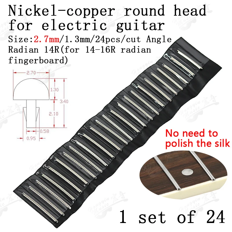 Bunddraht für E-Gitarre, Nickel-Silber, Edelstahl, 2,4 mm, 2,7 mm, 2,9 mm, HUATOOL – Detail 9