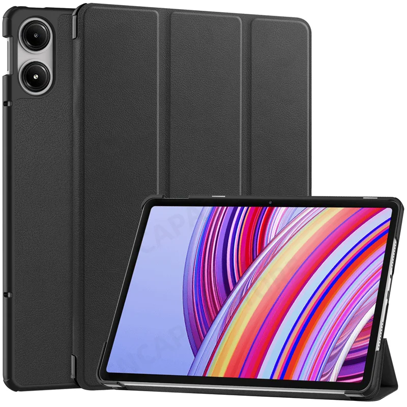 

Slim Magnetic Funda For Xiaomi Redmi Pad Pro 2024 Case 12.1" Tablet PC Folding Stand Cover with Auto Wake/Sleep Function