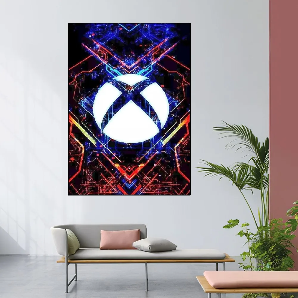 X-Xbox Game Poster Home Room Decor Livingroom Bedroom Aesthetic Art Wall Painting Stickers