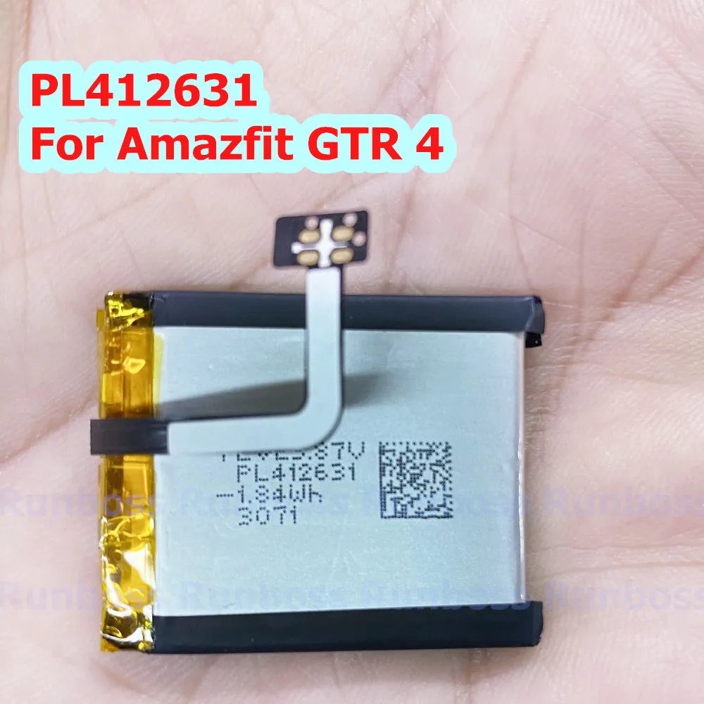 New PL412631 475mAh Original Battery For Huami Amazfit GTR 4 47mm A2165 A2166 Watch Battery Repair Replacement Part