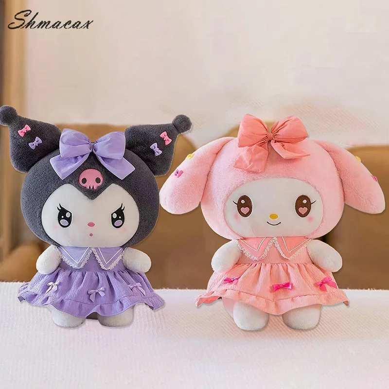 25 سنتيمتر جديد Plushies سانريو كورومي ميلودي أفخم دمى اللعب لطيف الفراولة الحيوانات المحشوة ألعاب من نسيج مخملي وسادة غرفة نوم الديكور هدية