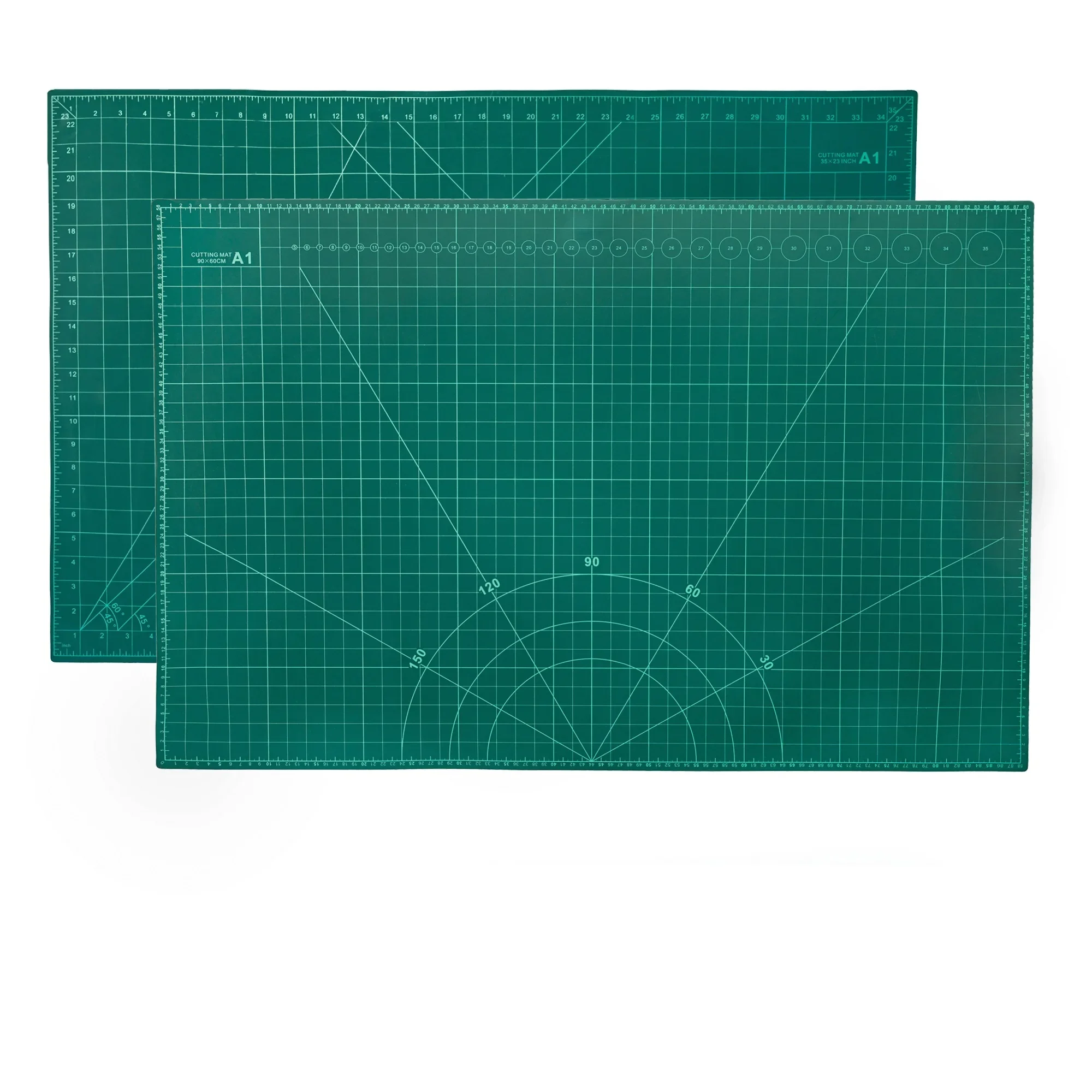 A1 - A4 PVC DIY Craft Self Healing Rotary Cutting Mat Board Craft Quilting Grid Lines Printed Board Green Patchwork Tools