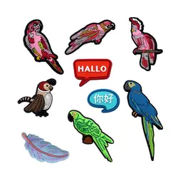 1pcs Original Birds PVC Shoe Charm Decorations Red and Blue Parrots Shapes Designer Shoe Upper Buckle Accessories Kids Gifts