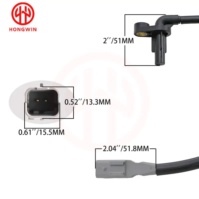 1/2PCS 9646972580 ABS Wheel Speed Sensor Front LH RH For PEUGEOT PARTNER Box Body MPV CITROEN BERLINGO BERLINGO FIRST Box Body