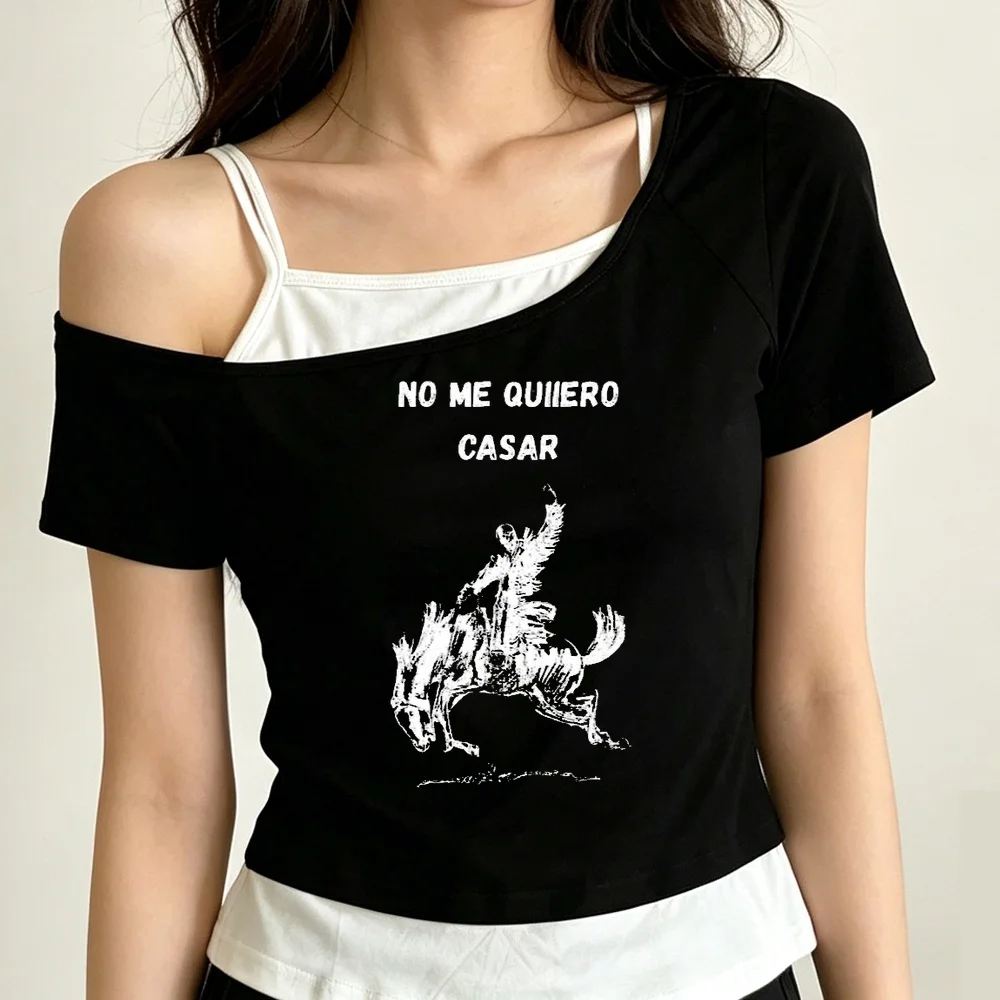 Bad Bunny crop top shoujo meme anime harajuku funny shirt cheap summer japanese alternative  grunge