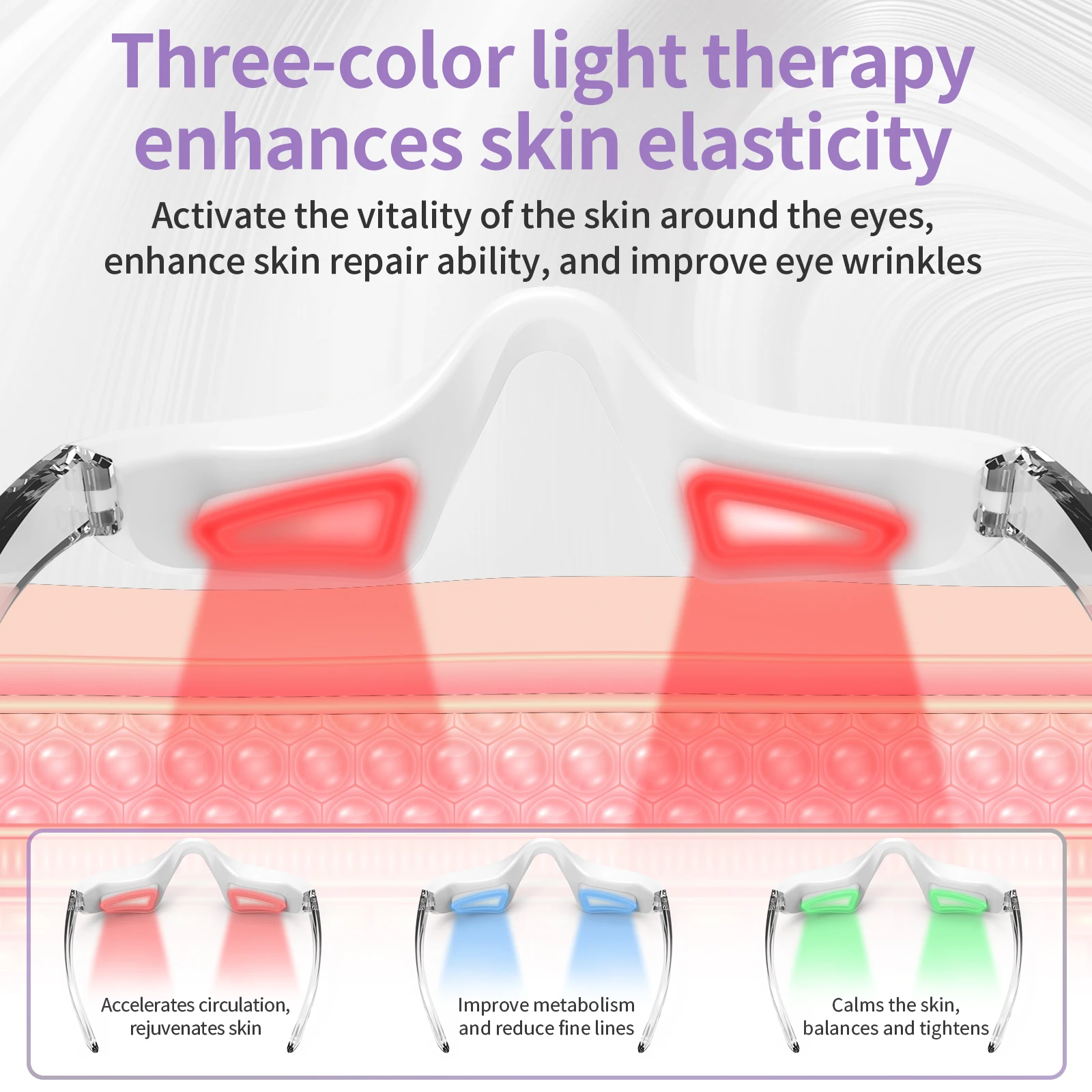 المكتبة الذكية المتقدمة باليد ثلاثية الأبعاد جهاز العناية بالعين مكركرنت التدفئة اللاسلكية مقاوم للماء مدلك كهربائي لمكافحة الشيخوخة Da #6