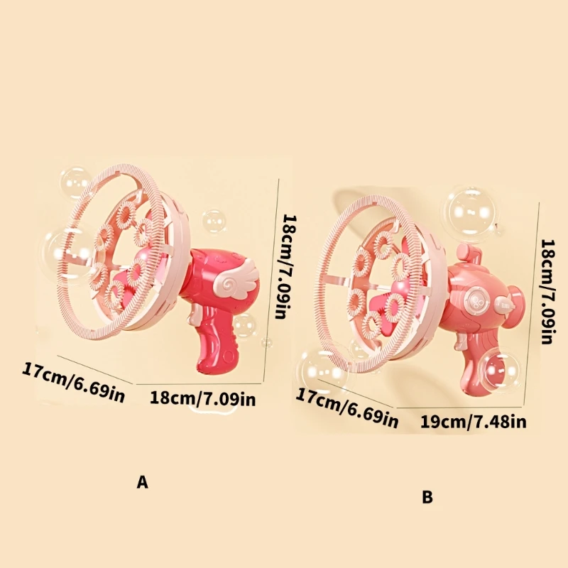 Y4QA電気バブルマシン幼児向けパーティー用バブルガンキッズガール大人