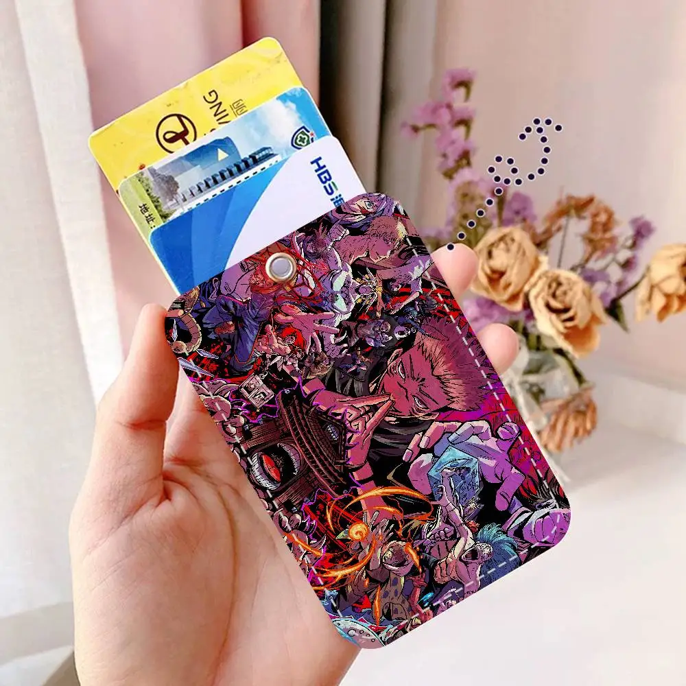 J-Jujutsu K-Kaisen شارة حامل المفاتيح للبنك الأعمال حامل بطاقة العمل بطاقة الطالب واقية بطاقة الحافلة #3