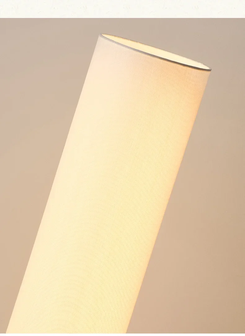 Solid wood floor lamp