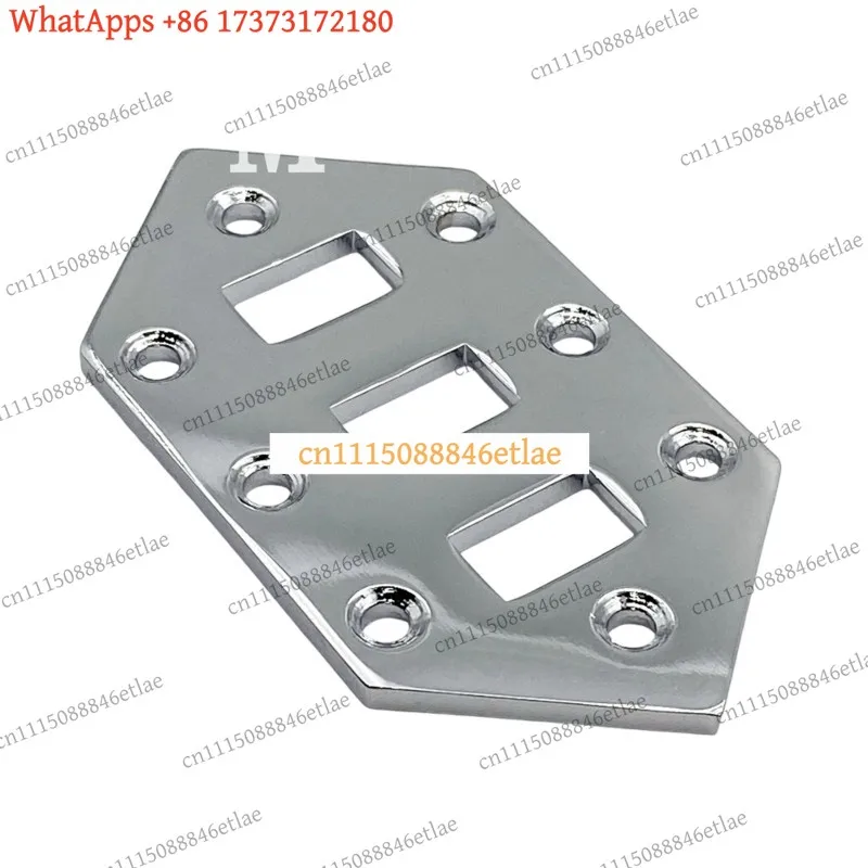 k3 Chrome Steel Control Plate for Fender Jaguar Vintera/Classic Player MIM 2019+ 4-Hole Mount EMI Shielded Not USA