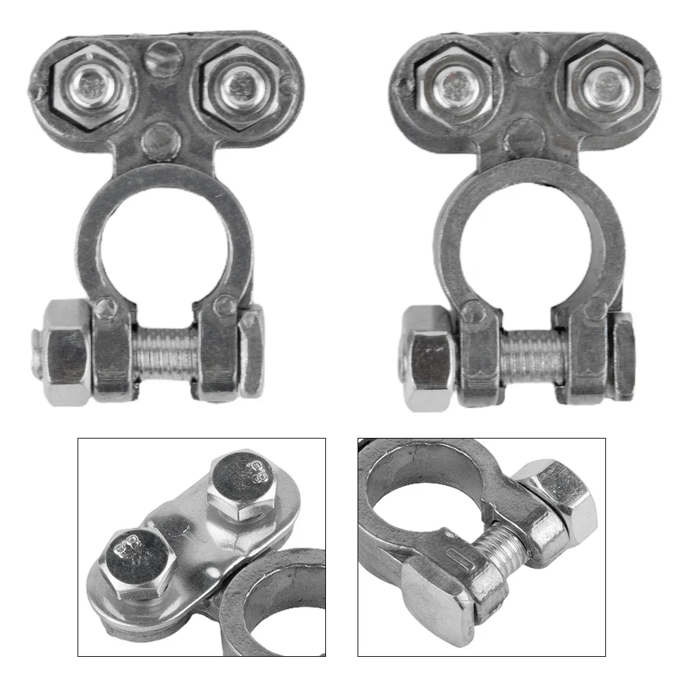 

Easy to Use Battery Terminal Clamps, for Cars, Vans, Caravans, and Motorhomes, Includes 2Pcs 12V Universal Battery Clip