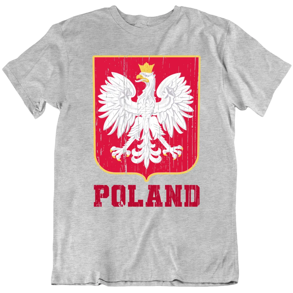 Poland Tee Polish Eagle Polska Poland Pride Sizes Styles Vintage Men's 100% Cotton Casual T-shirts Loose Top New