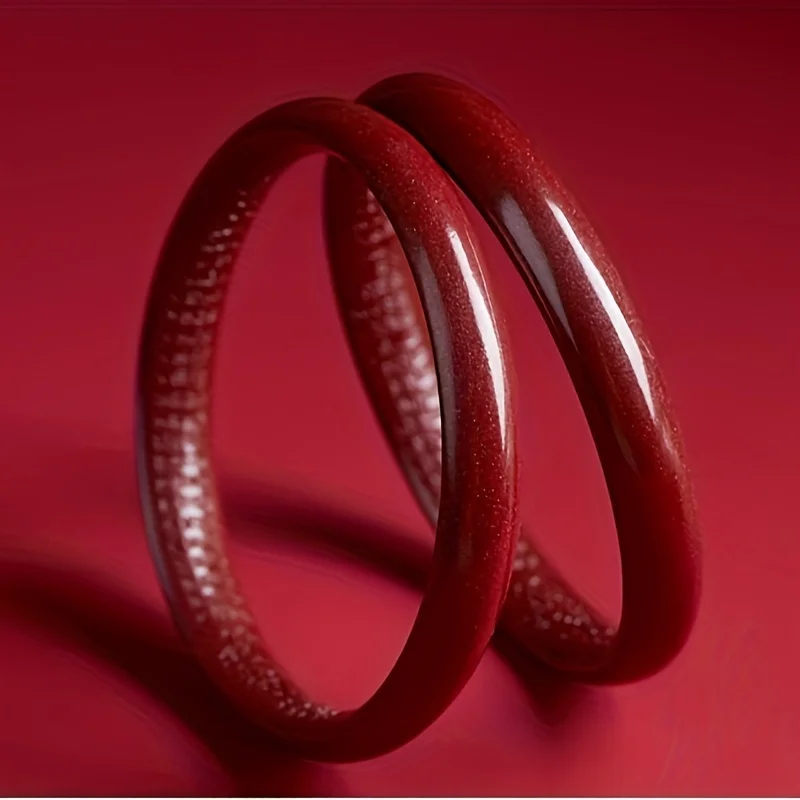 Women's natural cinnabar bracelet with heart meridians, Zijinsha birthday eight characters, high-content couples' holiday gifts