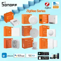 SONOFF Zigbee3.0 seria inteligentny przełącznik czujnik okna drzwi bramka bezprzewodowa ZBBridge-P SNZB-01 02 03 04 06 MINIL2 inteligentny dom Alexa