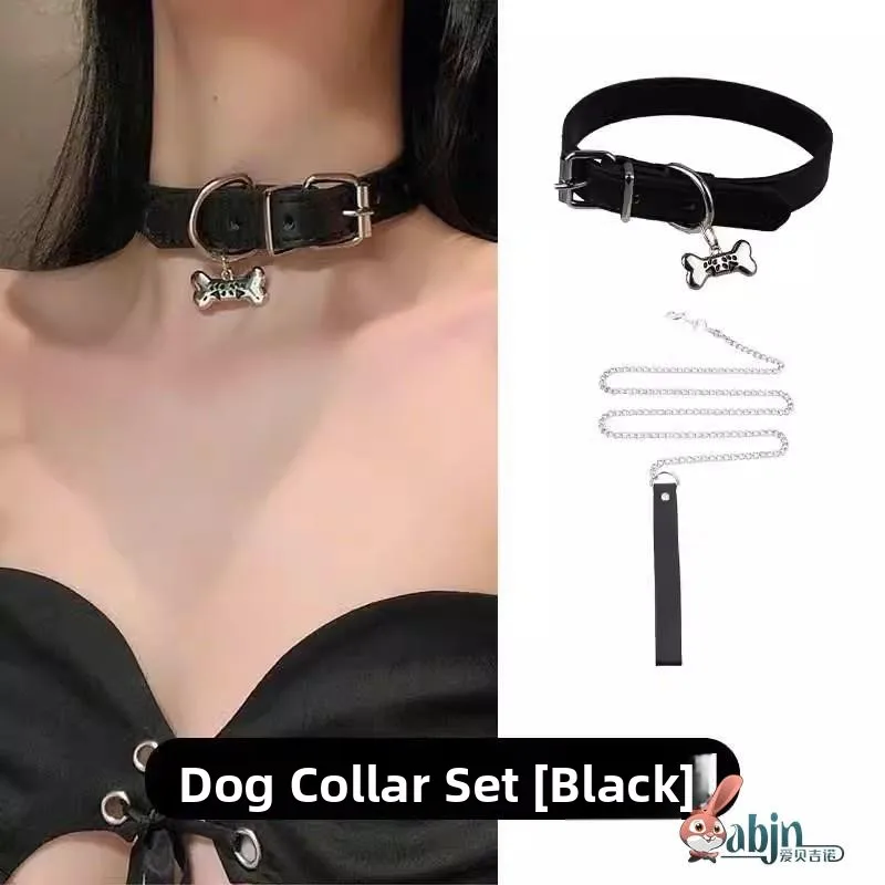 

Сексуальное ожерелье-цепочка Y2K в форме собачьей косточки, кольцо-чокер для собак, браслет для модных девушек, сексуальные аксессуары для питомцев