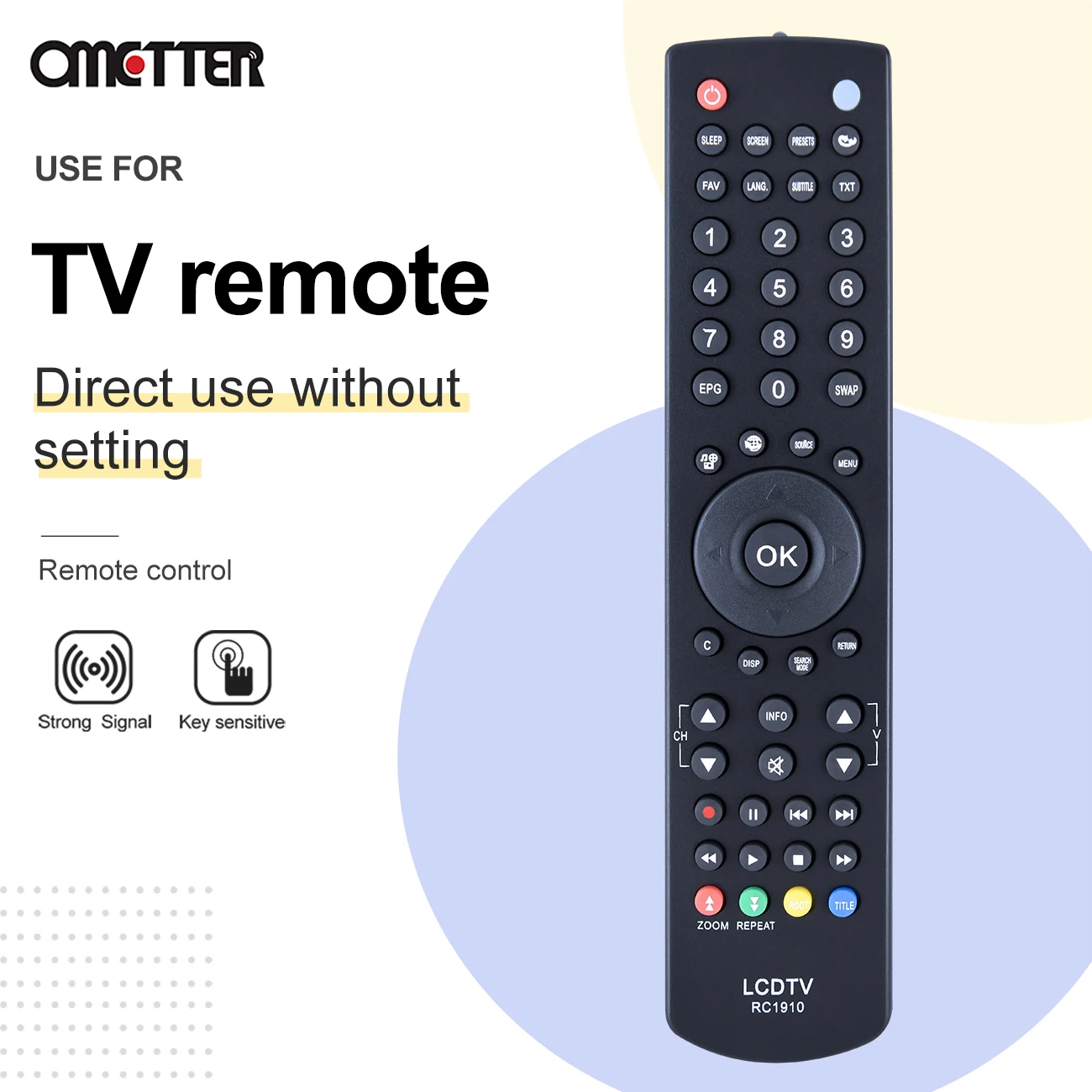 Универсальный пульт дистанционного управления RC1910 для Toshiba