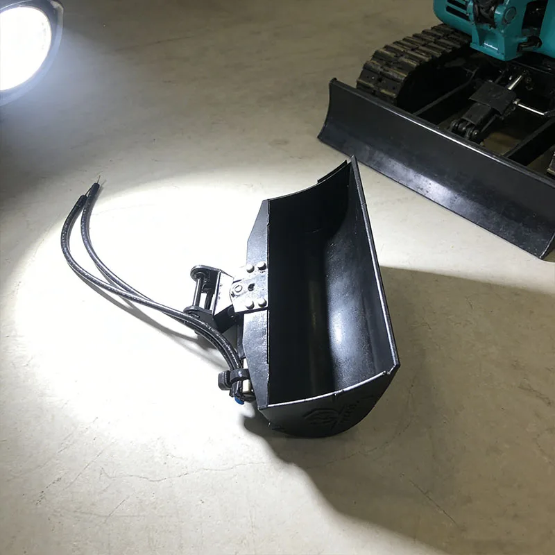 

RC JX-E20 Upgrade Accessories Micro Excavator Quick Release Electric Grip Ditch Cleaning Bucket Rammer Excavator DIY Parts Toy