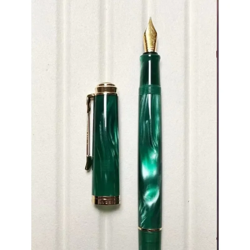 Pluma estilográfica acrílica ADMOK M400 con punta suave n.º 5, compatible con Pelikan M400, para estudiantes, escritura y diario.