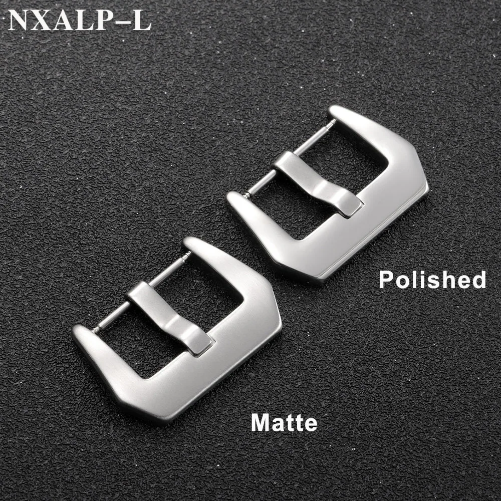 304 สแตนเลสสตีลนาฬิกาสําหรับ Panerai PAM Universal Watch Band Clasp Matte & Polished Solid Pin Buckle 16/18 /20/22/24/26 มม.