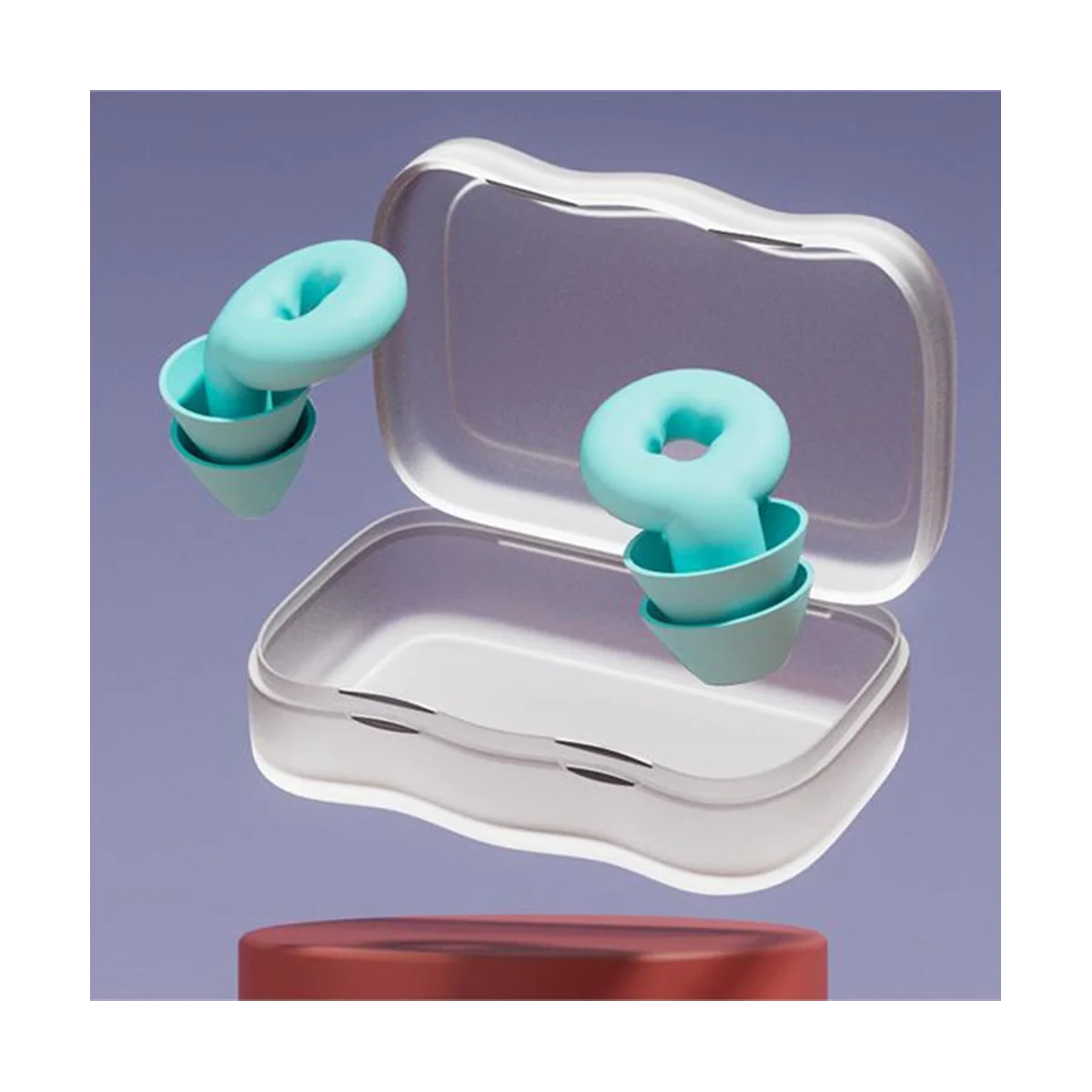 Weiche Ohr stöpsel zur Geräusch reduzierung wasserdichter Silikon-Ohr stöpsel für schlafende Flugzeuge Geräusche mpfindlichkeit grün