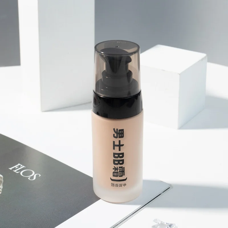 Waterproof BB Cream For Men 40g Natural Wheat Color Long Lasting Oil Control Concealer Moisturizes Brightens Skin