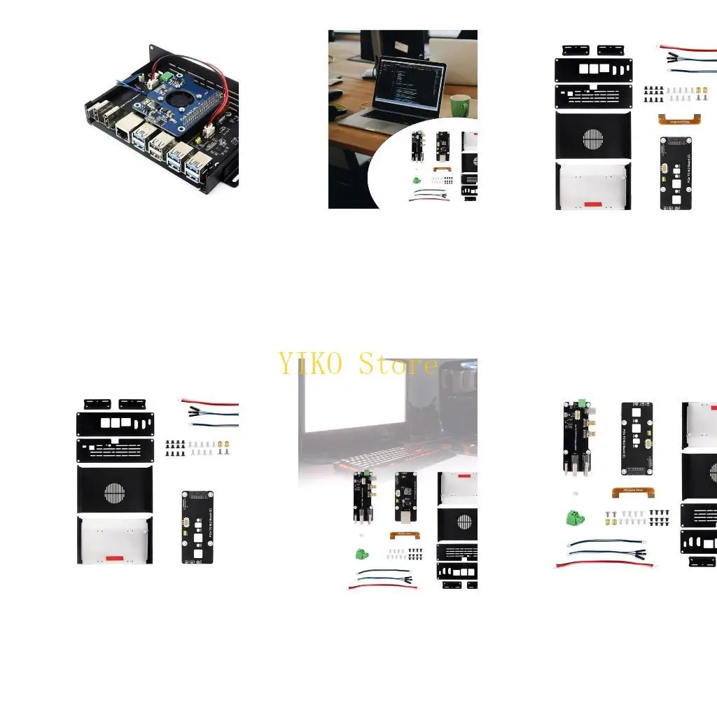 

K32C Spacious Aluminum Case For RPi 5 Board Enclosure with PCIE Ethernet USB3.2 Expansion Board For Optional