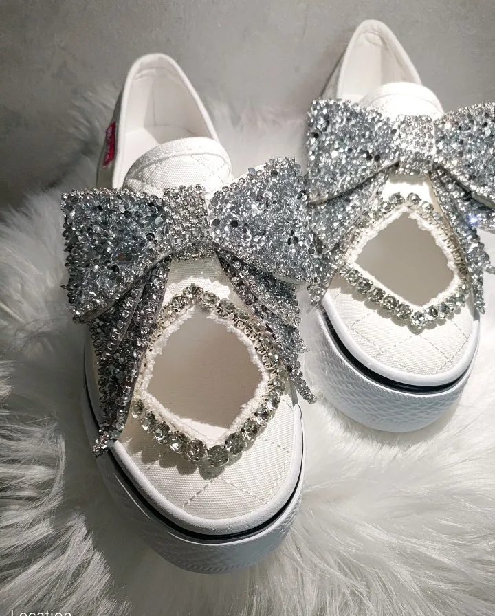 Bow Cut-out Flatcake Bottom Small Fragrant Windsurf Shoes