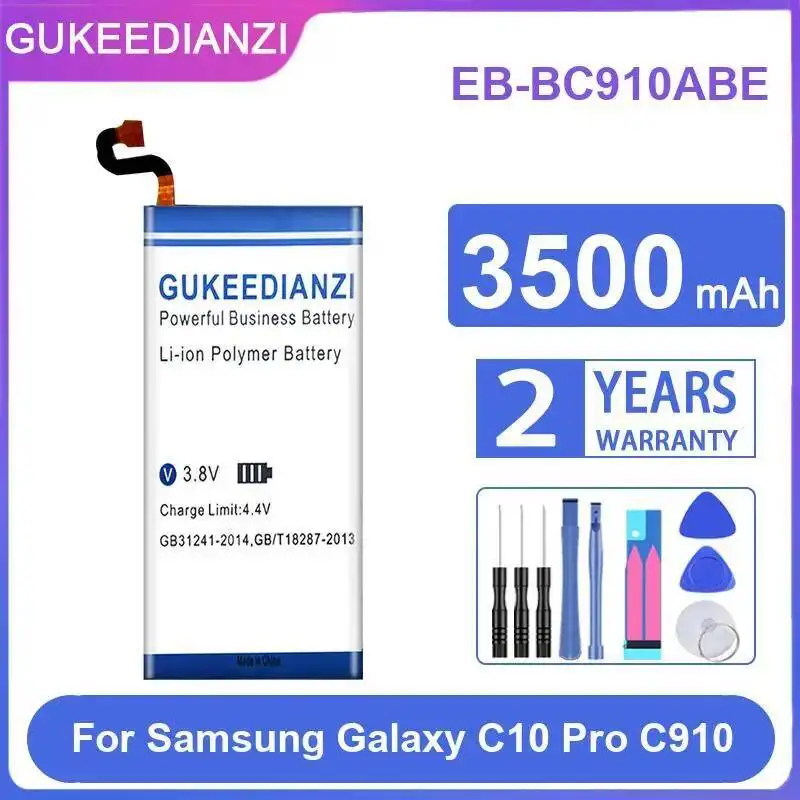 

Для Samsung Galaxy C10 Pro C910 надежная замена аккумулятора мобильного телефона EB-BC910ABE 3500 мАч