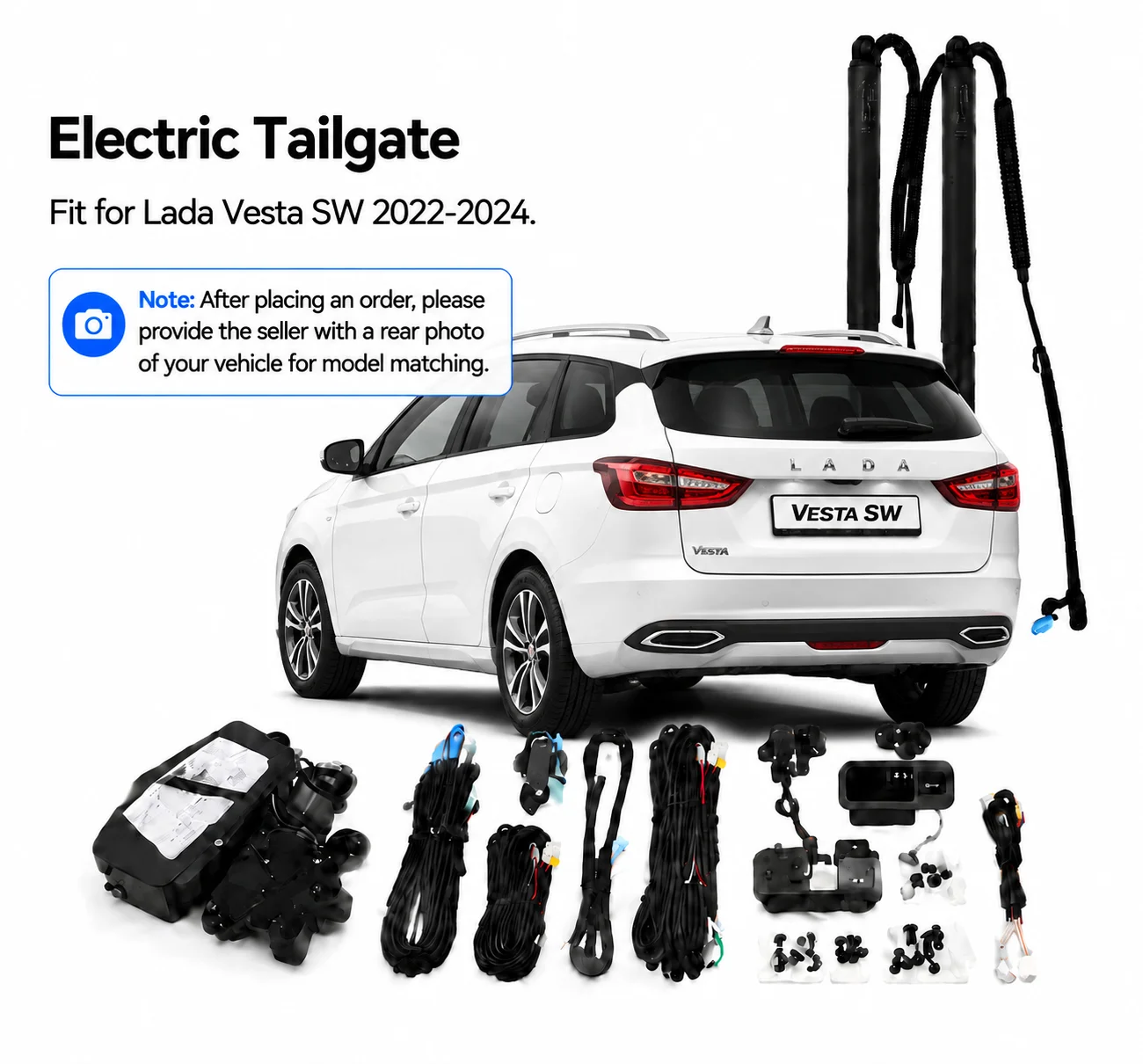 Power Electric Tailgate Kit Auto Rear Trunk Lift Retrofit Kit For Lada Vesta SW 2022‑2024 Car Modification Accessories