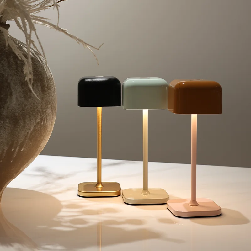 

Современный минималистичный портативный атмосферный светильник для ресторана с беспроводной зарядкой, портативный подарок, мини-светодиодная настольная лампа