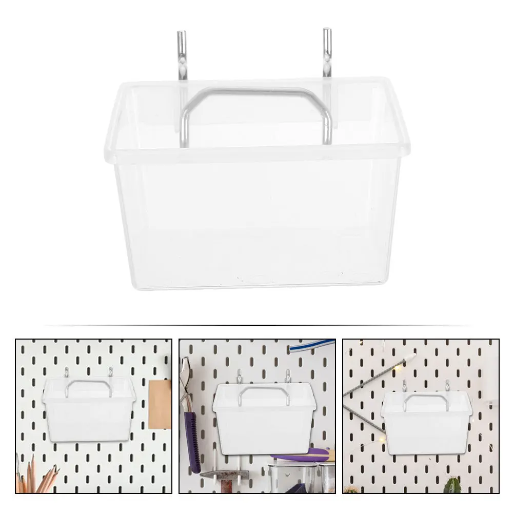 

2Sets Pegboard Bins Heavy Duty Plastic Organizer Storage Bins Hooks Kit Garage Home Tool Parts Holder Utility Fastener Storage