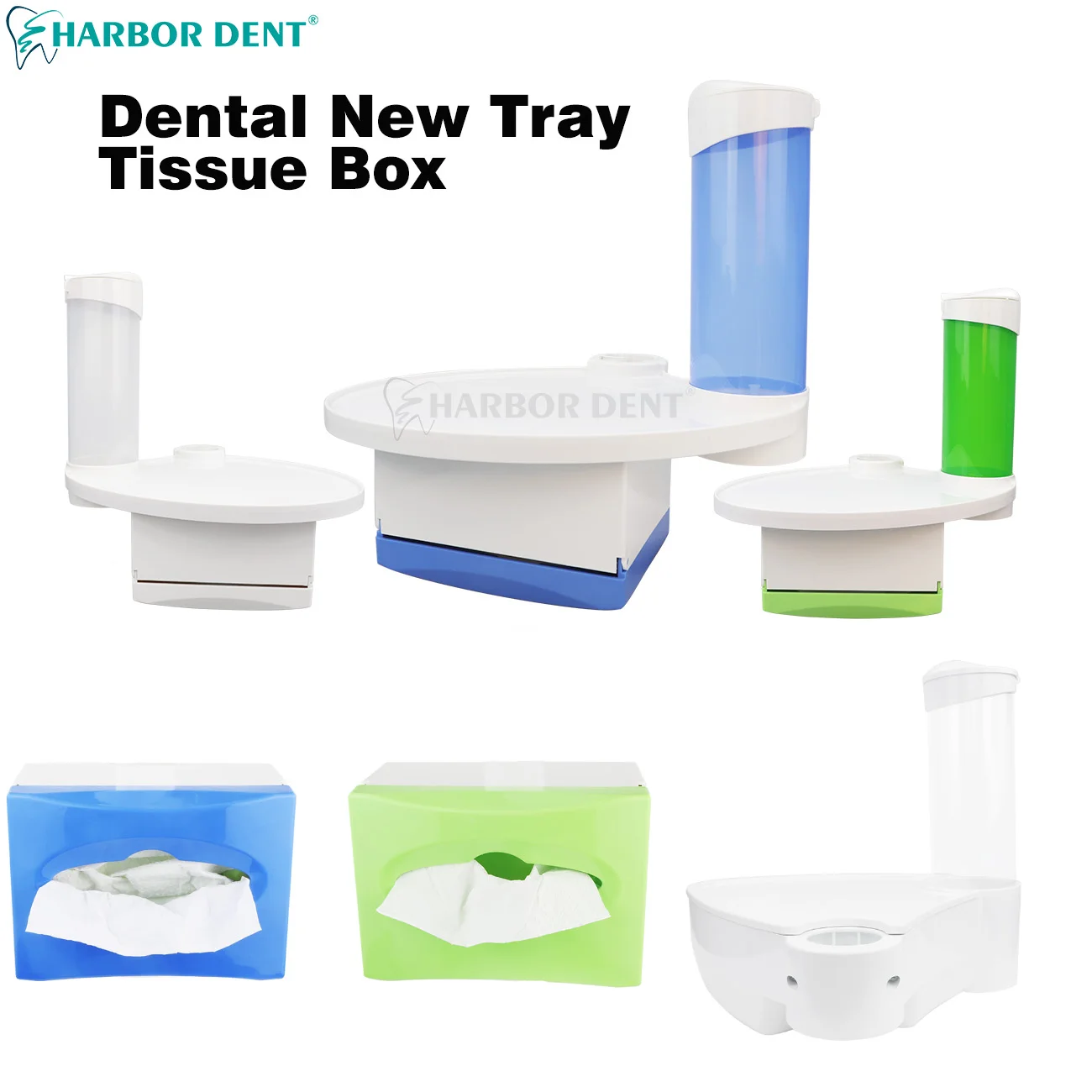 

Dental New Tray Tissue Box 3-in-1 Placed Additional Units Disposable Cup Storage Holder Dentistry Oral Care Parts