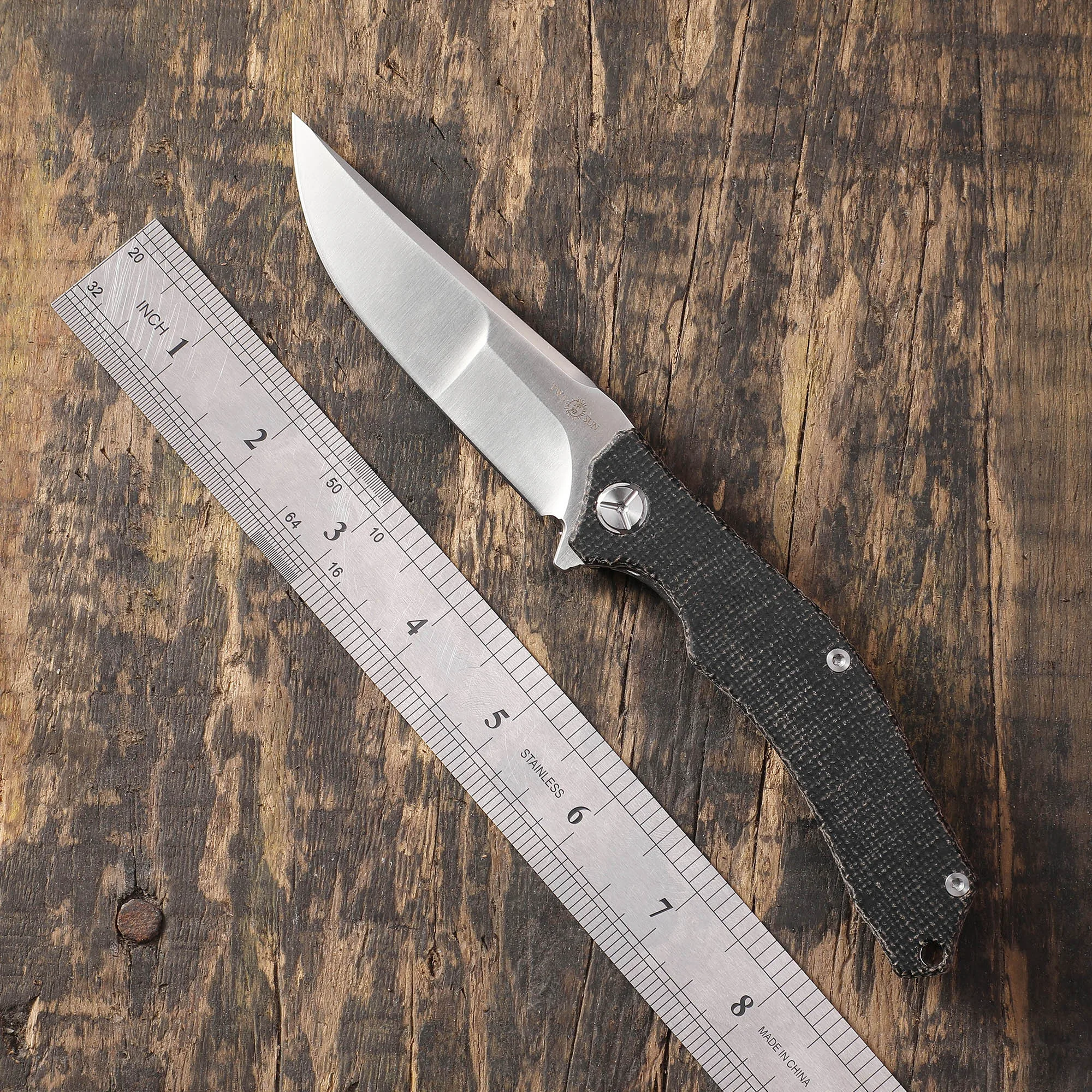 

TWOSUN TS392 Folding Knife D2 Steel Outdoor edc Tool for Camping Survival Multipurpose Hunting EDC Pocketknives