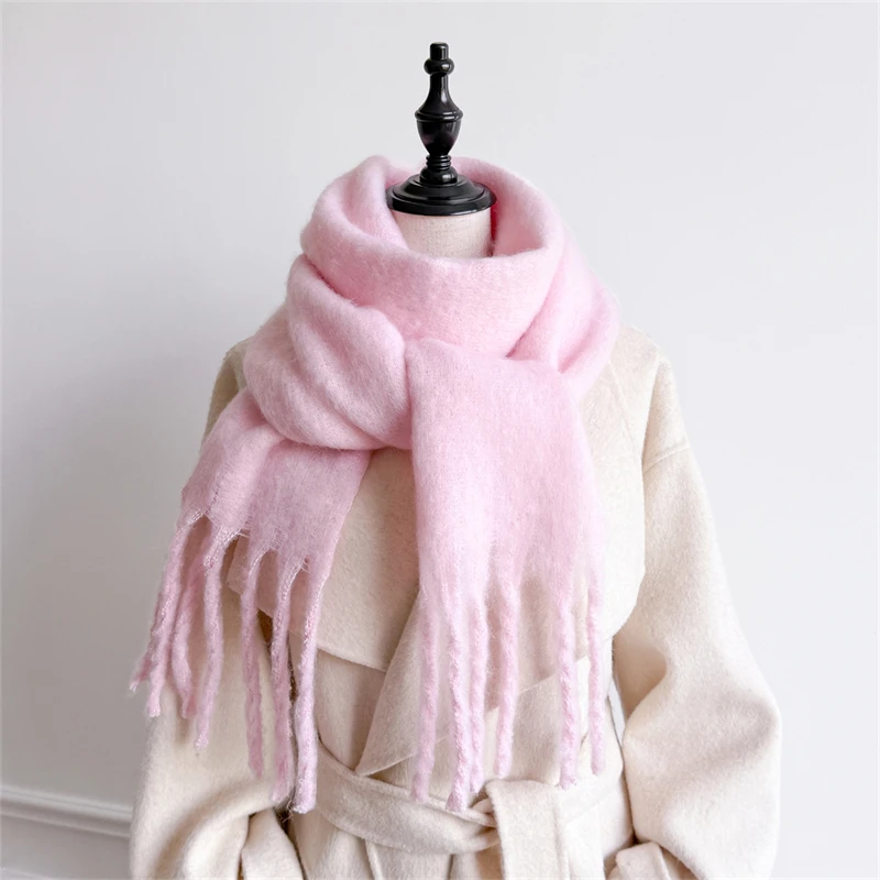 

Fashion Solid Scarf Women Cashmere Soft Winter Warm Scarves Hijab Female Long Headband Shawl Wraps Bandana Foulard Poncho
