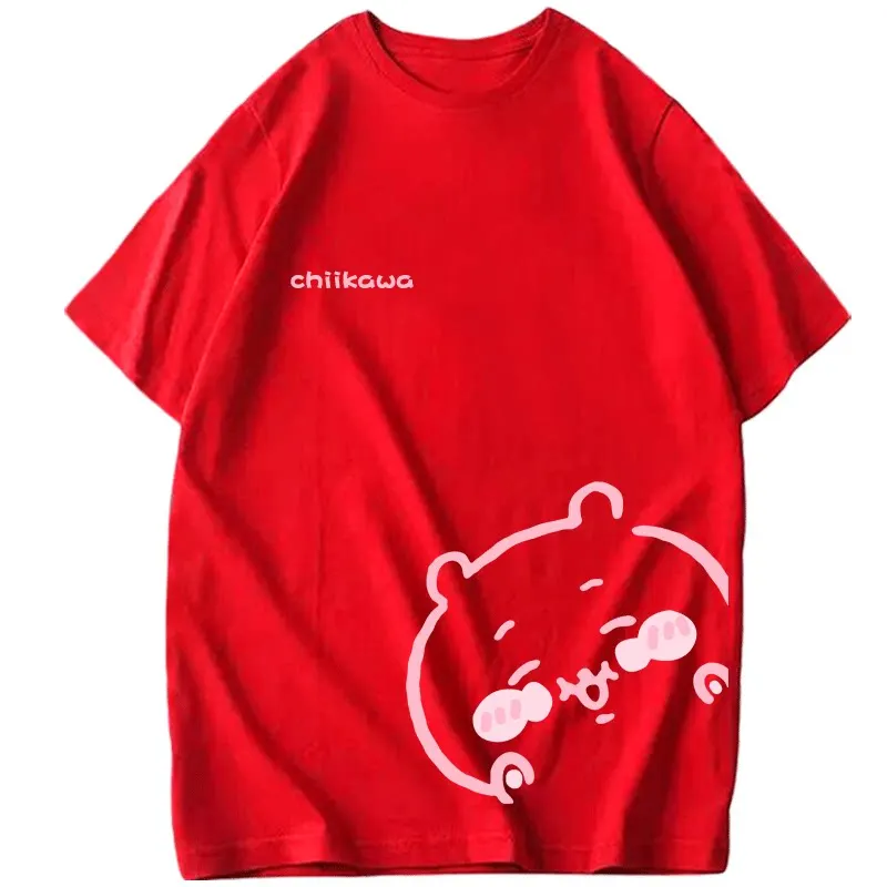 Chiikawa Playful Daily Comic Print T-Shirt, Unisex, lockerer O-Ausschnitt, lässiges Sommer-Kurzarmshirt, trendiges Harajuku-Streetwear-Oberteil für den Alltag – Detail 12
