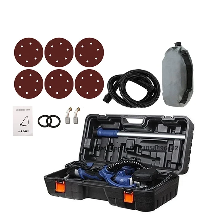 

850W High Power Brushless Wall Grinder 225mm Dust-free Drywall Sander Portable Putty Grinding Machine Handheld Ceiling Polisher